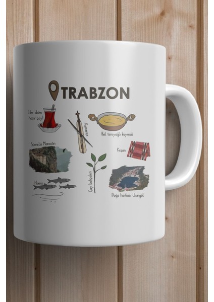 Trabzon Baskılı Premium Yılbaşı Hediyesi Kupa Bardak fiyatları