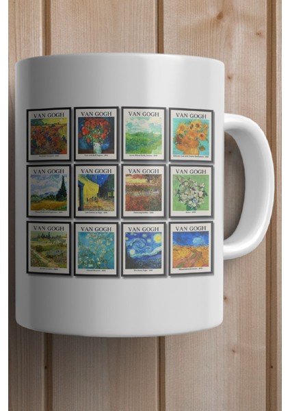 Van Gogh Sanat Serisi Baskılı Yılbaşı Hediyesi Kupa Bardak fiyatları