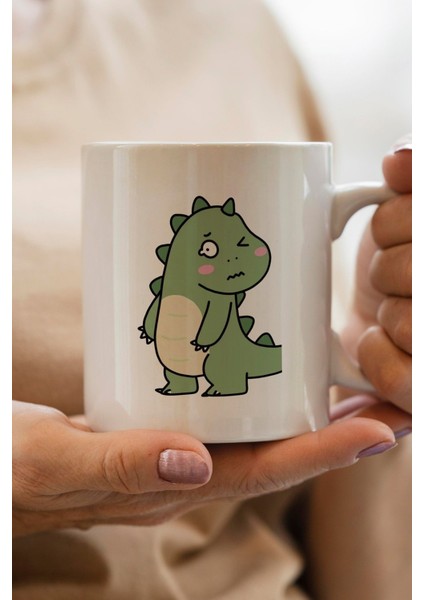 Dinozor Baskılı Couple Birbirini Tamamlayan Yılbaşı Hediyesi Kupa Bardak fiyatları