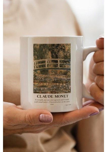 Ünlü Ressam Monet Baskılı Yılbaşı Hediyesi Kupa Bardak