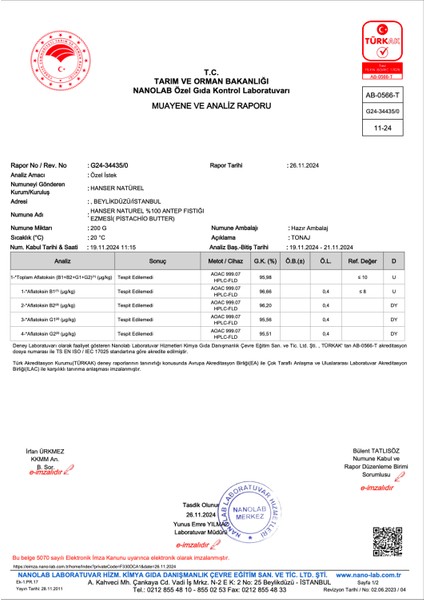 Natürel %100 Antep Fıstığı Ezmesi 1 kg