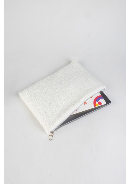 Beyaz Peluş -Welsoft 13-14-15 -16 Inç Bilgisayar Çantası, Laptop Kılıfı, Astarlı Notebook Kılıfı-Evrak Çantası fırsatları