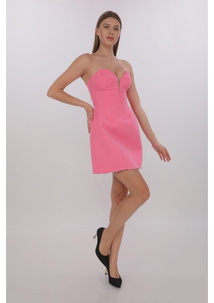 Düz Mini Eteği Kabarık Elbise modelleri