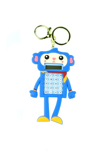 Hesap Makinesi Robot Mini Anahtarlıklı Labirent Oyunlu Mavi fiyatları