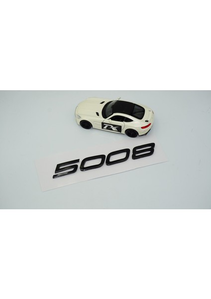 Peugeot Yeni 5008 Bagaj 3m 3D Siyah Abs Yazı Logo