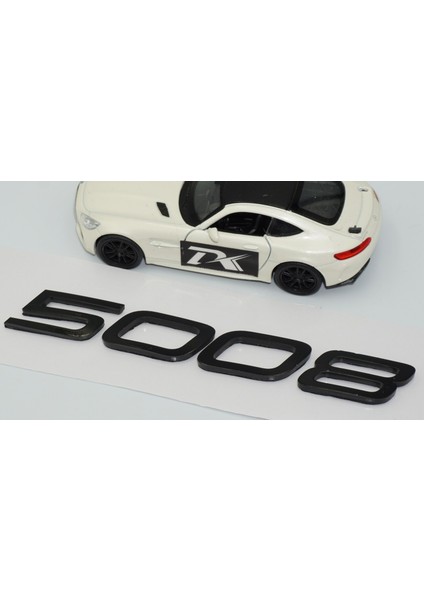 Peugeot Yeni 5008 Bagaj 3m 3D Siyah Abs Yazı Logo