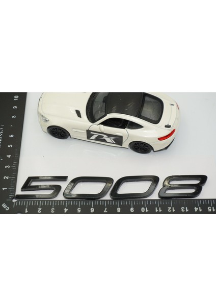Peugeot Yeni 5008 Bagaj 3m 3D Siyah Abs Yazı Logo