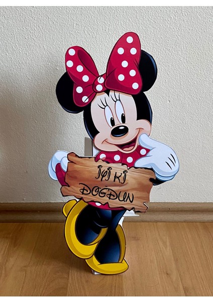 Minnie Mouse Masaönü Ayaklı Pano