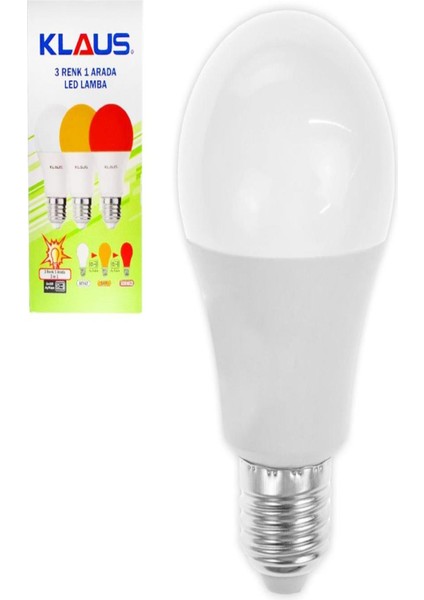 9W LED Lamba 3 Renk 1 Arada KE49404T