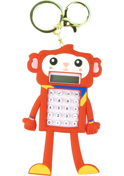Oyuncak Hesap Makinesi Robot Mini Anahtarlıklı Labirent Oyunlu Kırmızı fiyatları