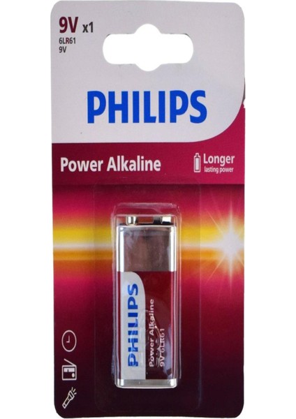 Power Alkalin 9 Volt Pil