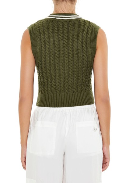 Varsity Çizgili Triko Süveter indirimleri