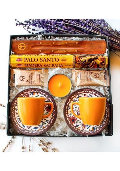 Kahve Fincanı, Tütsü Seti, Kokulu Mum, Kahve, Hediye Seti