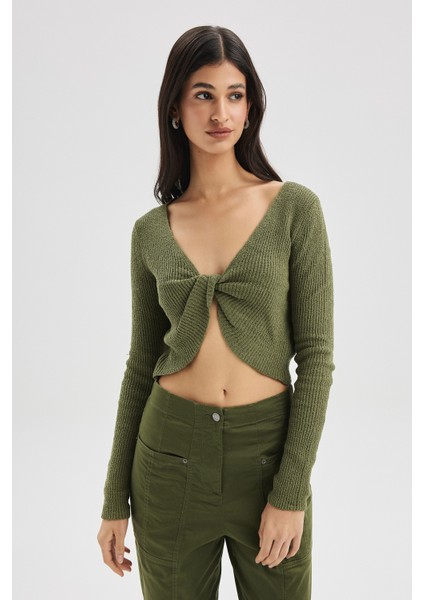 F21 Burmalı Triko Kazak