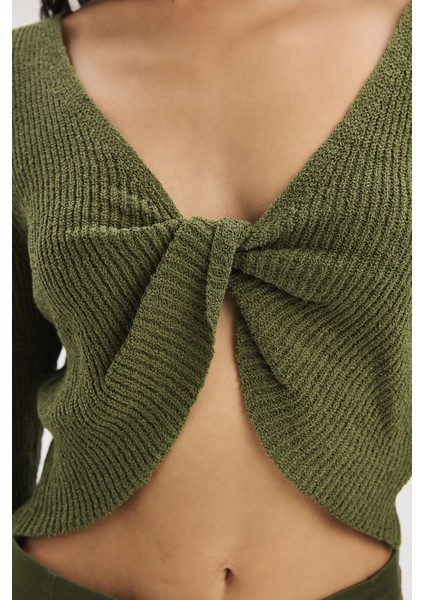 F21 Burmalı Triko Kazak