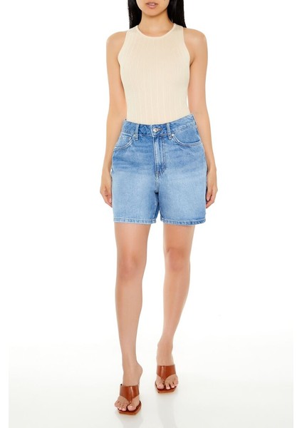 F21 Triko Çapraz Bodysuit