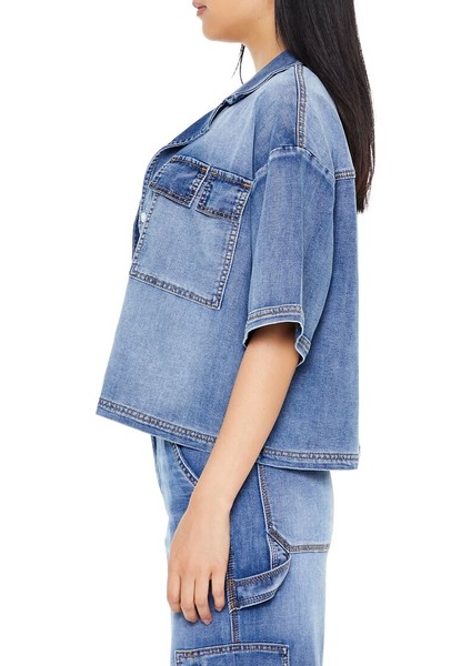 F21 Oversize Denim Gömlek