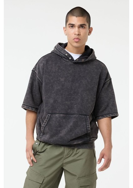 Oversize Kapüşonlu Sweatshirt