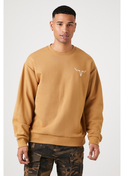 Till Sunsets End Grafikli Örme Sweatshirt