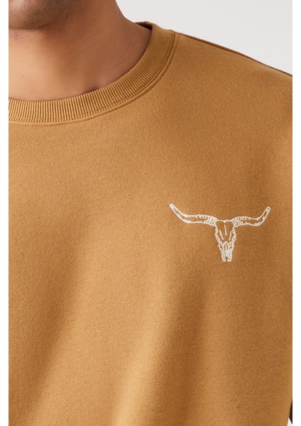 Till Sunsets End Grafikli Örme Sweatshirt