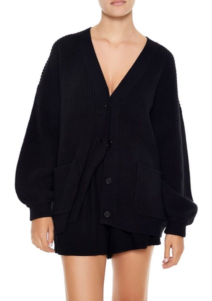 F21 Düğmeli Triko Hırka