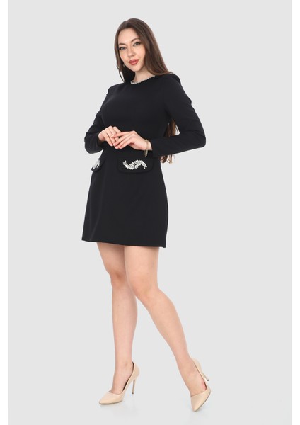 Büyük Beden ve Küçük Beden Uzun Kol Aksesuar Detaylı Mini Balon Etek Elbise modelleri