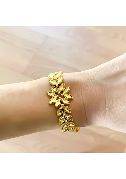 Altın Kaplama Buğday Model Kadın Bileklik BLK-836