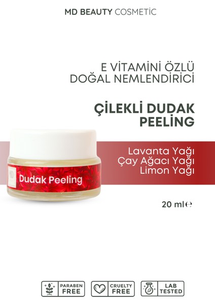 Md Çilekli Dudak Peeling