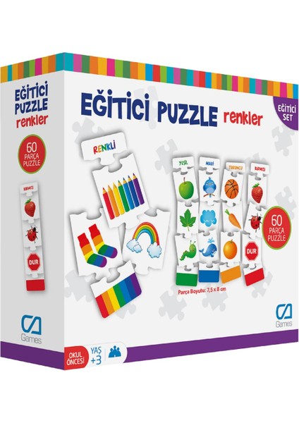 5029 Eğitici Puzzle Renkler