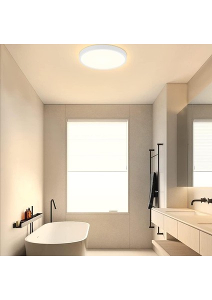 IP65 Su Geçirmez Banyo Tuvalet Lambası 10W LED 900LM Beyaz Işık