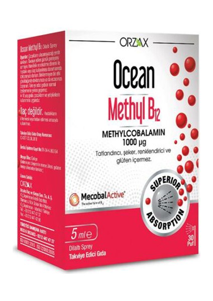 Ocean Methyl B12 1000 mg 5 ml