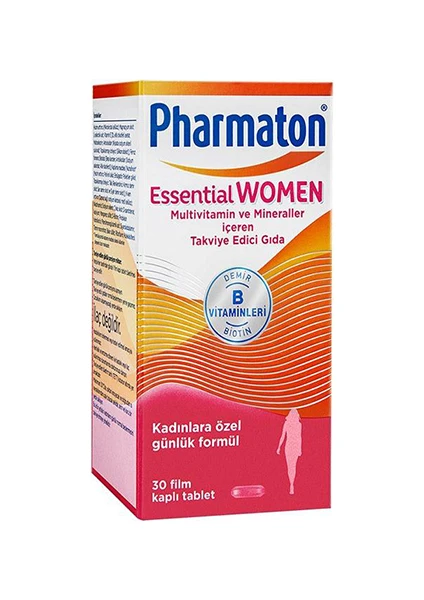 Essential Women 30 Tablet - Biotin, Demir, Vitamin B, Multivitamin ve Mineraller