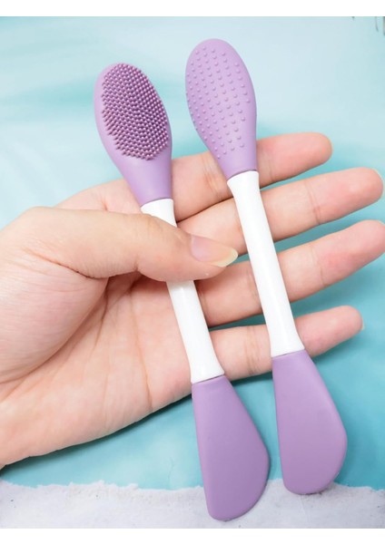 2 Adet Silikon Yüz Temizleme Fırçası Yüz Maskesi Uygulama Fırçası Smear Yüz Maskesi Çamur, Kil, Krem, Losyon modelleri