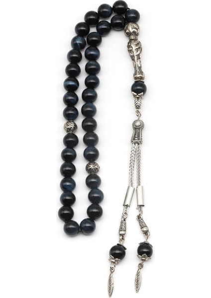 Kaplan Gözü Doğal Taş Tesbih 8 mm Küre Kesim fiyatları