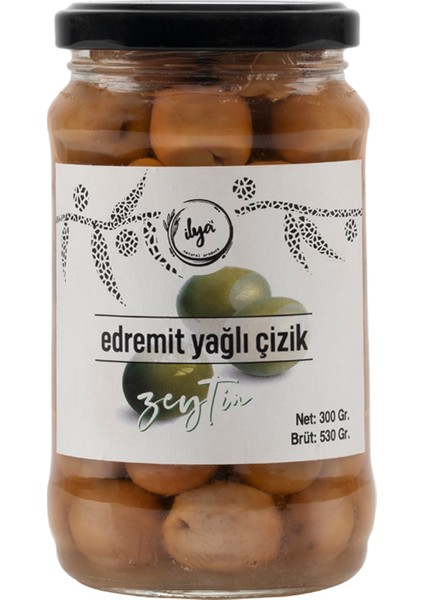 Edremit Yağlı Çizik Yeşil Zeytin 300 gr