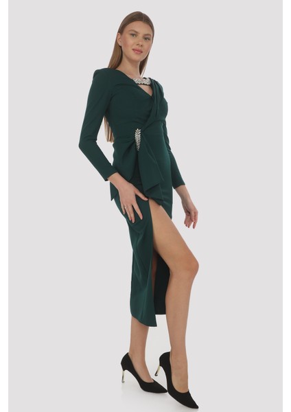 Büyük Beden ve Küçük Beden Aller ve Pile Detaylı Elbise fiyatları