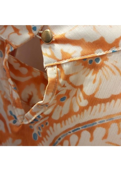 Vatkalı Omuz Katlı Etek Ithal Soft Otantik Desen Şifon Kumaşlı Uzun Kol Baharlık Mini Elbise indirimleri