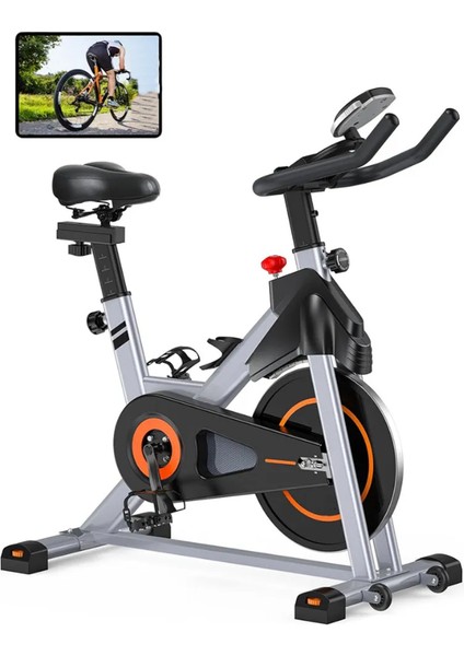 Pb-06 Gri Kondisyon Bisikleti Spinning Bike ve Kondisyon Aleti