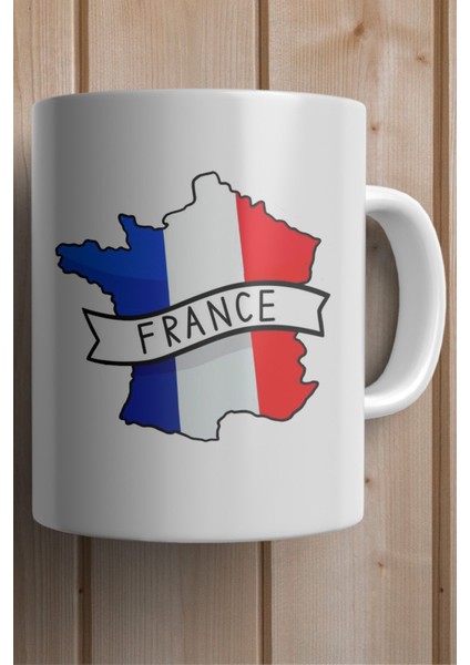 France-Fransa Bayrağı Harita Baskılı Yılbaşı Hediyesi Kupa Bardak fiyatları