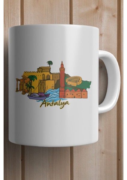 Antalya Baskılı Premium Yılbaşı Hediyesi Kupa Bardak fiyatları