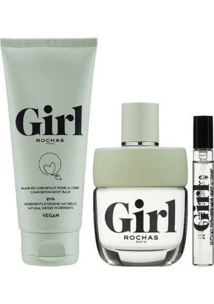 Girl Edt 100 ml + Edt Mını 7.5 ml + Body Balm 100 ml Kadın Parfüm Seti