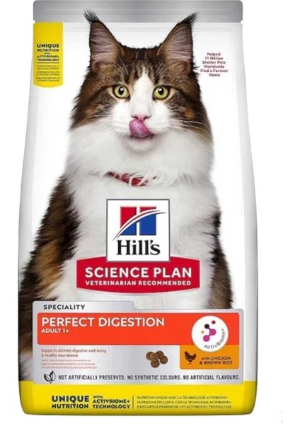 Perfect Digestion 1,5 kg Tavuklu Esmer Pirinçli Adult Yetişkin Kedi Maması