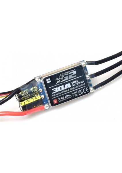 Aerostar 30A Rvs G2 32BIT (2~4s) Esc