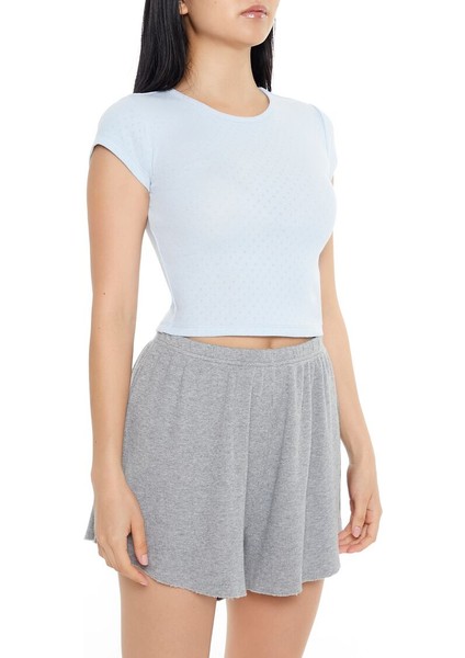 Örgü Crop T-Shirt fırsatları