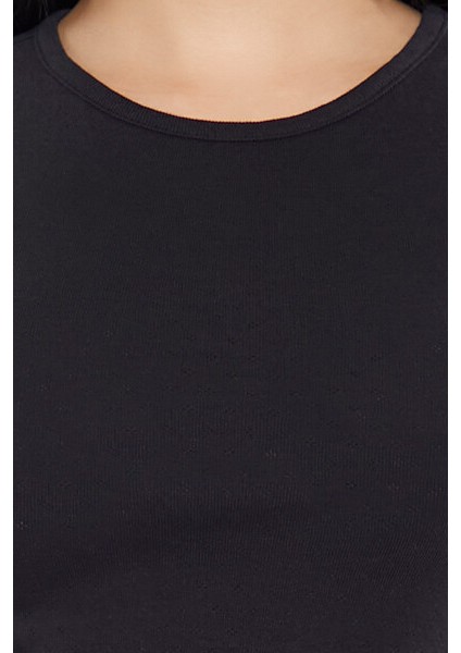 Örgü Crop T-Shirt modelleri