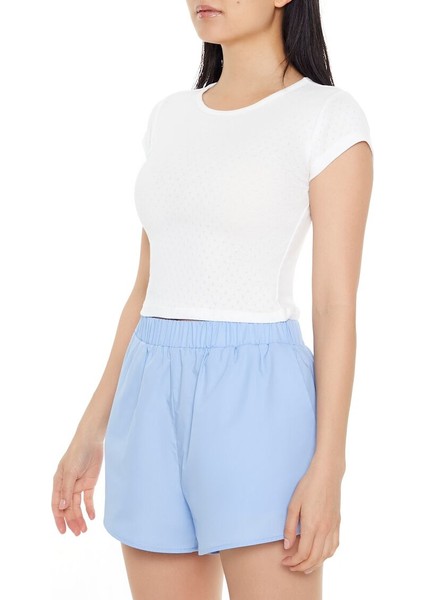 Örgü Crop T-Shirt fırsatları