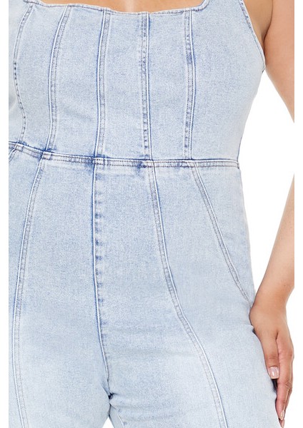 F21 Plus Size Kot Askılı Tulum