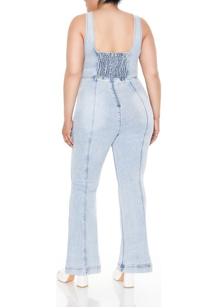 F21 Plus Size Kot Askılı Tulum