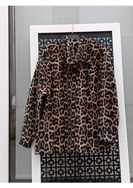 Leopar Desen Polar Hırka Leopar - 44