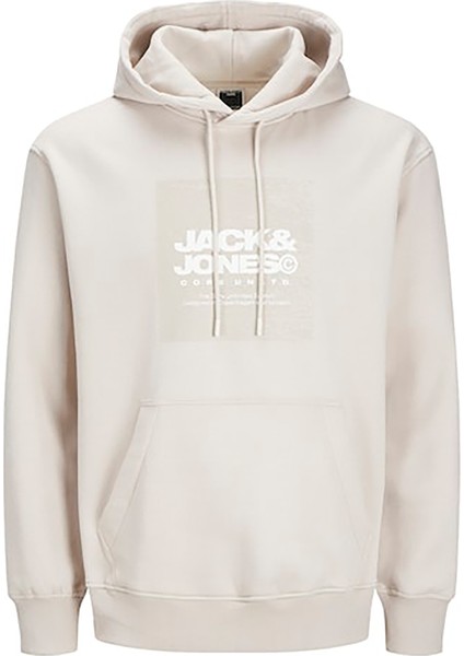 Kapüşon Yaka Ekru Erkek Sweatshırt 12269940_JCOAERO Front Prınt Sweat